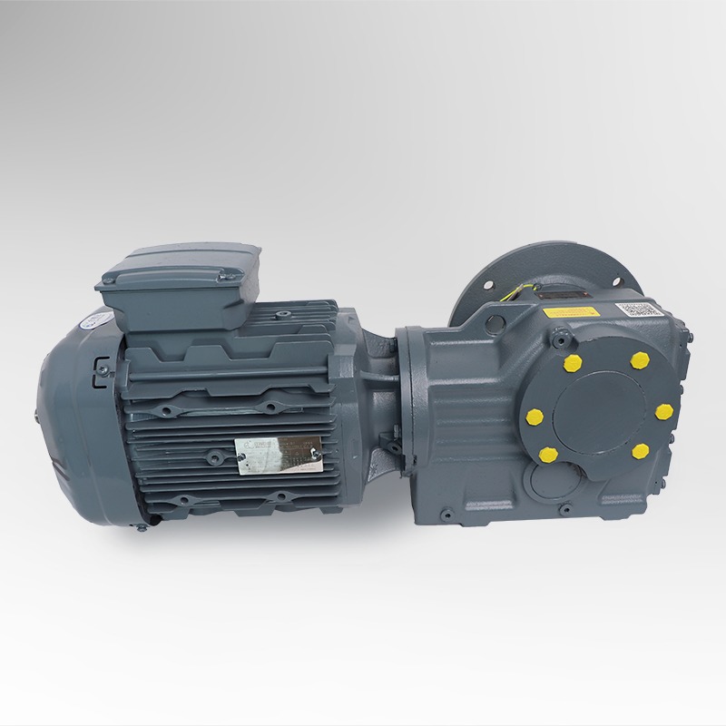 K sorozatú spirális kúpfogaskerekes reduktor JKF szélesfrekvenciás motorral